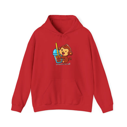 Cute Monkey Hoodie, Fun Casual Wear, Gift for Kids & Teens, Birthday Gift, Playful Design for Everyday Use