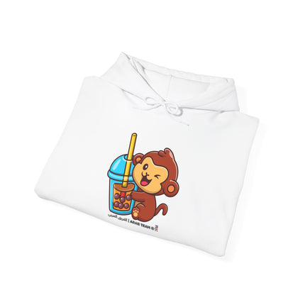 Cute Monkey Hoodie, Fun Casual Wear, Gift for Kids & Teens, Birthday Gift, Playful Design for Everyday Use